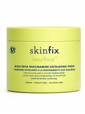 Skinfix Resurface+ AHA/BHA Niacinamide Exfoliating Pads — NIB!